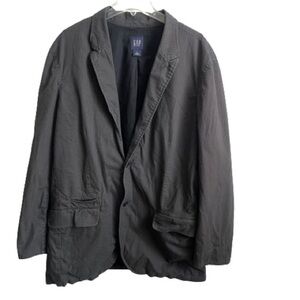 Men’s Gap Vintage Grey Striped Pattern Blazer Size XL!